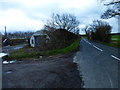 Tithebarns Lane looking east from farm buildings in GU23 7LE