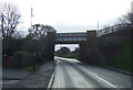 Railway bridge over High Street, (A1085) in Saltburn, Marske and New Marske