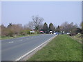 Approach to junction on A10 in CB25 9FH