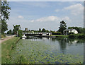 Swing bridge at Church End, Glos. & Sharpness Canal in GL2 7EL