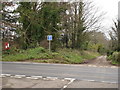 Junction on B3078 - towards Didlington Farm in BH21 7HH