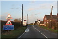Railway crossing in New Lane, Aslockton in Aslockton