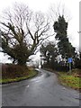 The junction of Red Lane and Back Lane in Eccleston, Heskin & Charnock Richard Ward