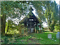 Middle Claydon cemetery 'chapel' - rear view in MK18 2ET