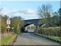 Railway bridge over road to Winslow in MK18 3BN