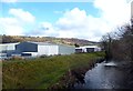 Rhymney River Flood Bank in CF82 7TS