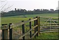 Looking across farmland towards Groby Church. in LE6 0DY