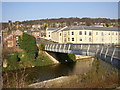 Britannia Street footbridge over the canal, Bingley in BD16 4JS