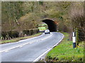 Disused railway bridge over the A272 in GU34 3NZ