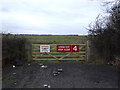 Emergency access gate to Henlow airfield in SG16 6HW
