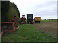 Farm machinery outside Old Manor Farm in SG16 6BB