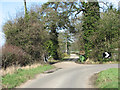 Access road to Black Hall Farm in NR16 1HQ