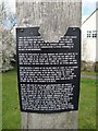 Information plaque below Graveley Village sign in PE19 6PL