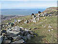 Dinas summit cairn in Llanfairfechan Community