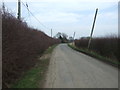 Lane heading east, Thorpe Culvert in PE24 4QT
