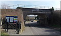 West side of High Street railway bridge, Dilton Marsh in BA13 3FQ