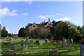 North Cadbury Court from the graveyard of the Church of St Michael the Archangel in BA22 7BS