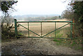 Field gate beside Ringland Lane in Queen's Hills