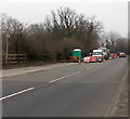 A474 roadworks near Fforest Goch in SA10 7YF