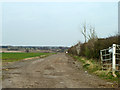 Farm track towards Canes Farm in CM16 6ND