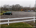 Car park and children's play area near the Dyffryn Arms, Bryncoch in SA10 7US