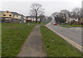 Main Road and pavement in Bryncoch in SA10 7US