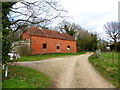 Barn on bridleway at Upper Old Park in GU9 0AR