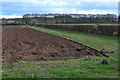Corner of freshly ploughed field in SP2 8PF