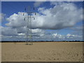 Farmland and power lines in PE22 0PJ