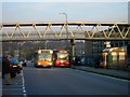 Passenger footbridge to Luton Railway Station in LU2 0AX