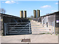 Gated entrance to poultry houses in IP20 0JZ