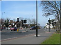 Junction of The Green, Kings Head Hill and The Ridgeway, Chingford in E4 7JG