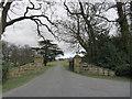 The  gated  drive  to  Busby  Hall in TS9 7BD