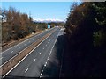 Motorway viewed from footbridge in FK5 4XU