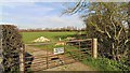 Field entrance and gate, Whelford in GL7 4EA