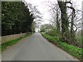 Road past Hill House, North Pickenham in PE37 8LB