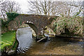 The upstream side of Brayley Bridge on the river Bray in EX36 3EL