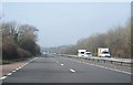 Light traffic on the A30 in EX6 6RE