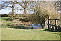 Small pond by a stile in TN27 9DA
