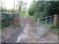 Track leading to Stacklands Retreat in TN15 6AN