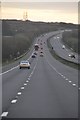 Bridgend District : The M4 Motorway in CF32 0ET