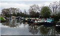 Moored boats, west bank, below Long Sandall Lock in DN2 4QP