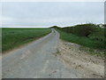 Lane heading east out of Cuxwold in LN7 6DA