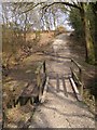 Footbridge northwest of King's Copse Inclosure, New Forest in SO45 1XG