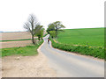 Cyclists on unnamed lane to Litcham Road in PE32 2RP