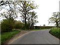 Sotterley Road & footpath in NR34 8DJ