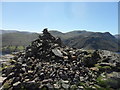 Cairn above Yew Crag in Cumbria