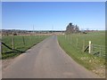 Minor road near Hillock O'Leys in AB43 6QN
