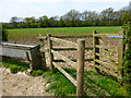 Footpath gate near Hurst Farm in RG25 2QB