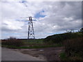 An electricity pylon in AB12 5YA